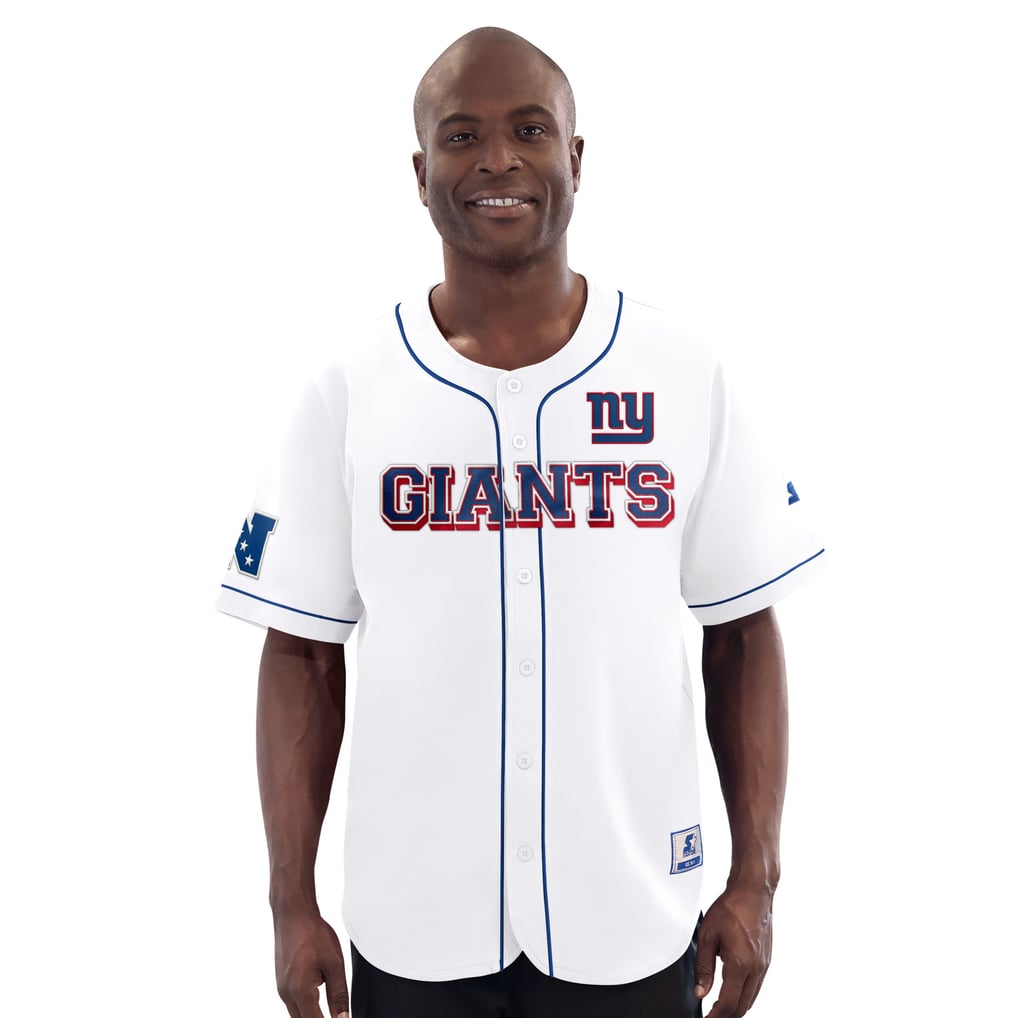  New York Giants Starter Relay Full-Button Baseball Jersey - White